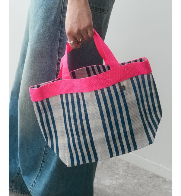 Spick and Span「《予約》ne Quittez pas / ヌキテパ Multi Stripe Mesh Small Bag」|ハンドバッグ|