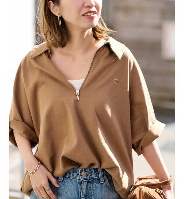 FRAMeWORK「≪追加予約≫CHAMPION/チャンピオン 別注JERSEY HALF ZIP TEE 2」|Tシャツ・カットソー|