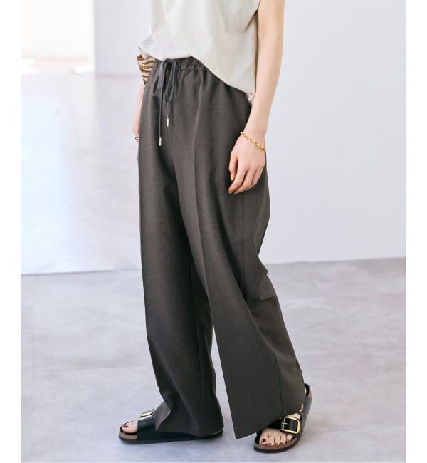 Spick and Span「《34サイズ登場 / 追加予約》PEウォッシャブルイージースラックスパンツ」|スラックス|