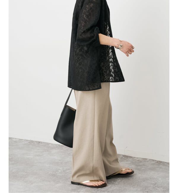 Spick and Span「《34サイズ登場 / 追加予約》PEウォッシャブルイージースラックスパンツ」|スラックス|