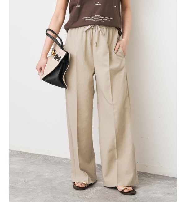 Spick and Span「《34サイズ登場 / 追加予約》PEウォッシャブルイージースラックスパンツ」|スラックス|