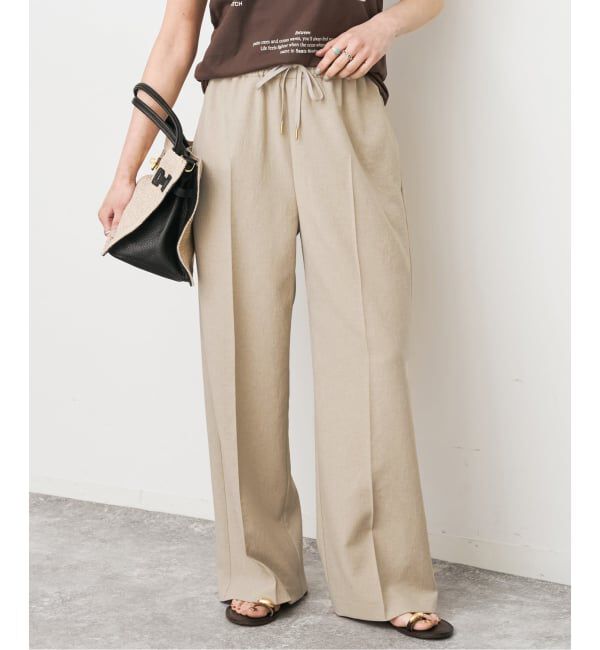 Spick and Span「《34サイズ登場 / 追加予約》PEウォッシャブルイージースラックスパンツ」|スラックス|