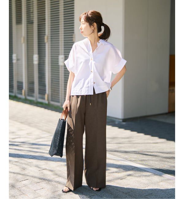 Spick and Span「《34サイズ登場 / 追加予約》PEウォッシャブルイージースラックスパンツ」|スラックス|