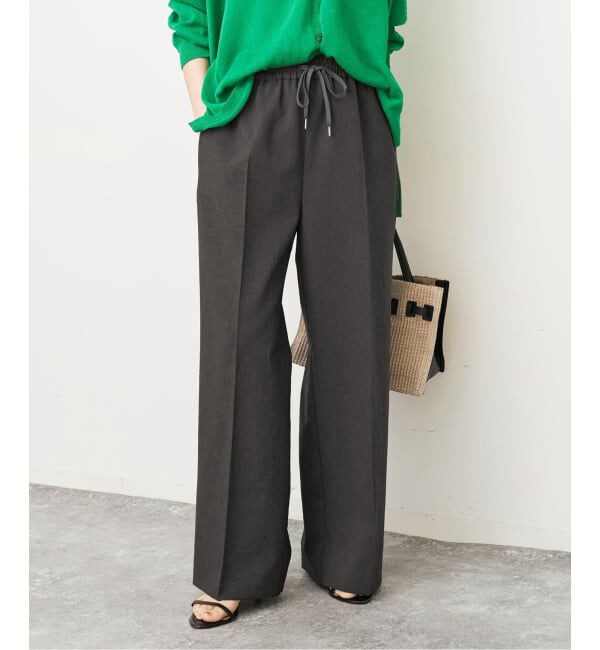 Spick and Span「《34サイズ登場 / 追加予約》PEウォッシャブルイージースラックスパンツ」|スラックス|