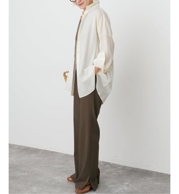 Spick and Span「《34サイズ登場 / 追加2予約》スリットイージーパンツ」|スラックス|