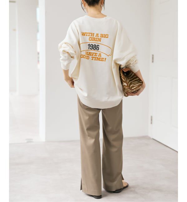 Spick and Span「《34サイズ登場 / 追加2予約》スリットイージーパンツ」|スラックス|