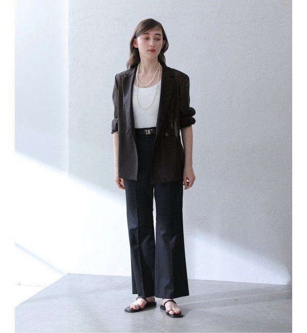  「【洗える】ウォッシャブルシアージャケット」|テーラードジャケット|