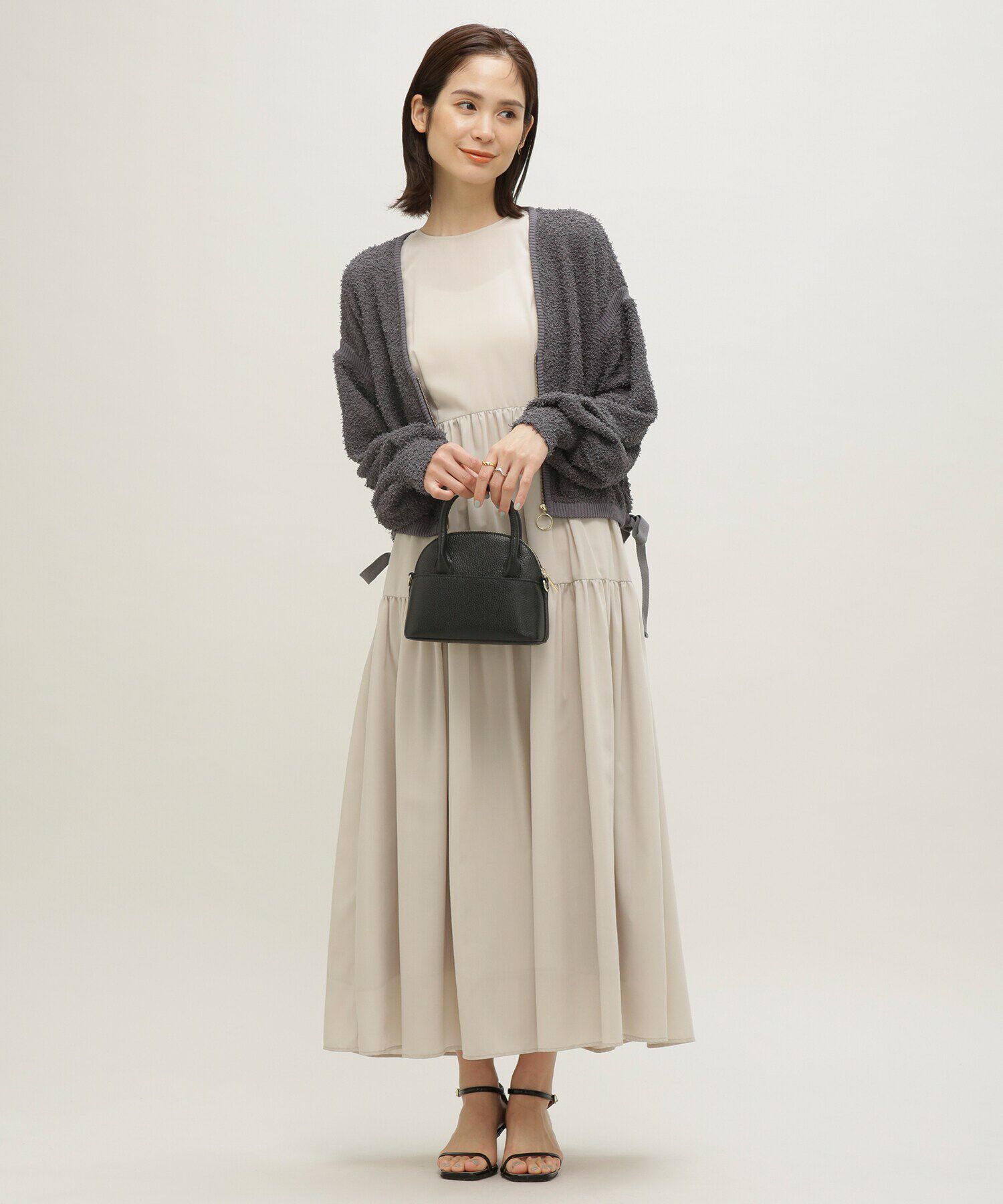 nano･universe「LB.03/前後2WAYジップアップニットトップス」|ニット・セーター|