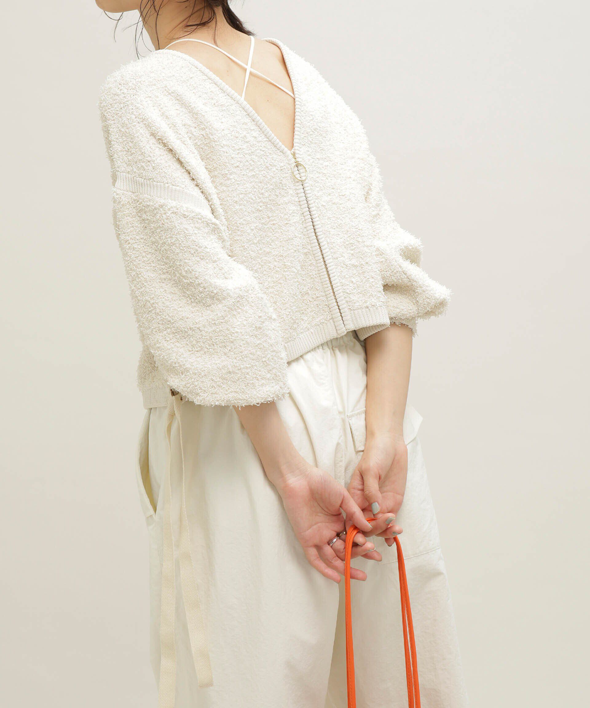 nano･universe「LB.03/前後2WAYジップアップニットトップス」|ニット・セーター|