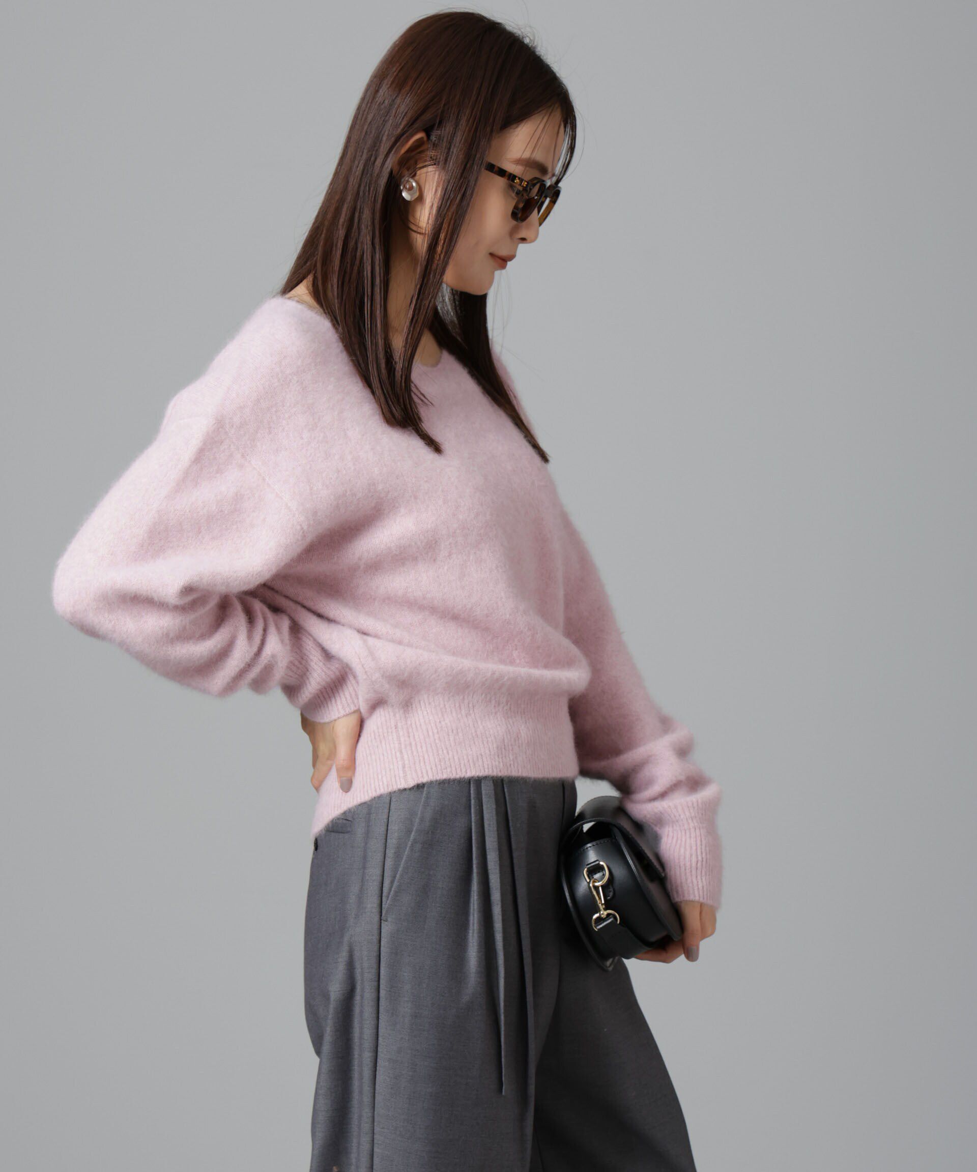 nano･universe「ウォッシャブルフォックスVネックプルオーバー」|ニット・セーター|