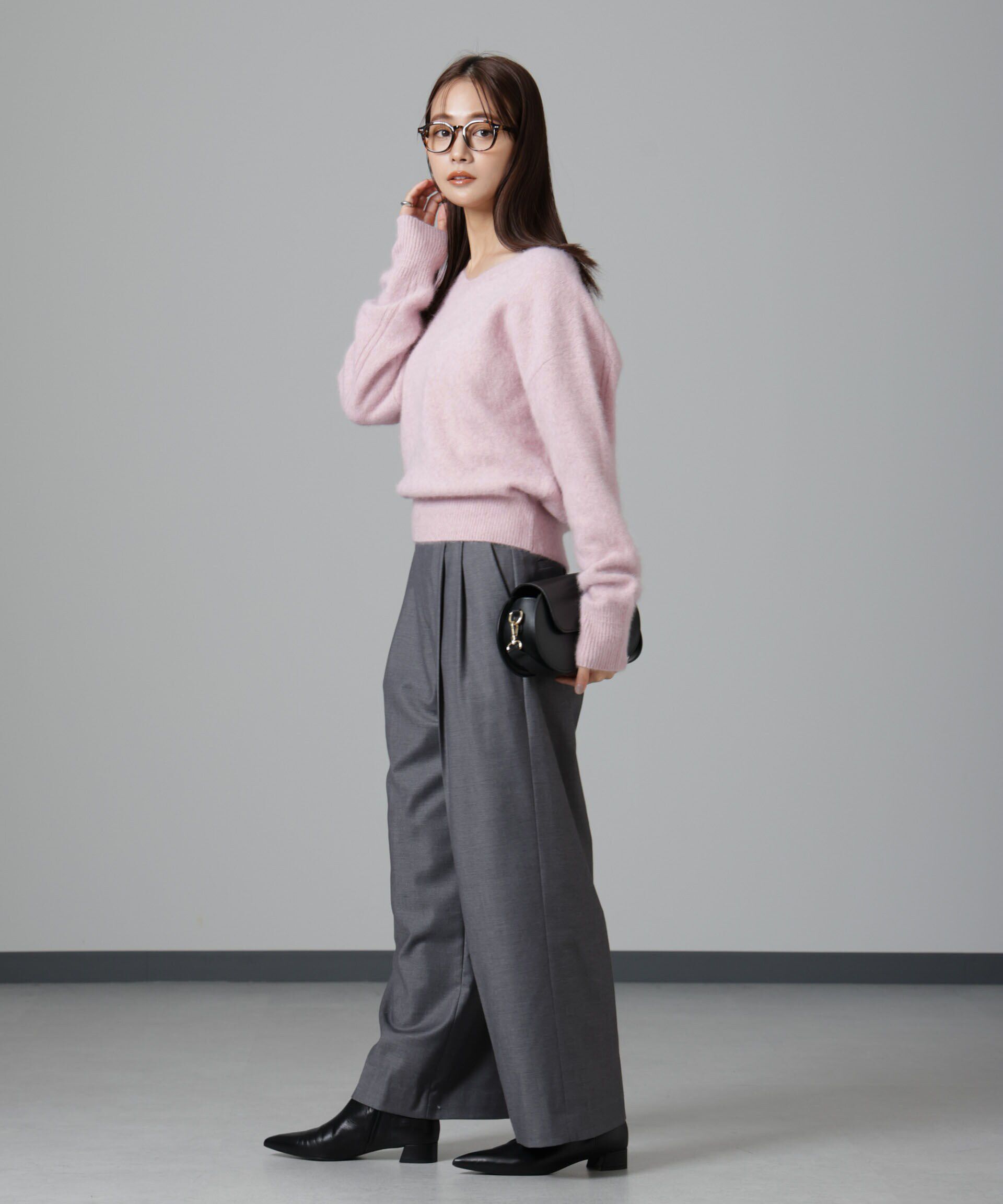 nano･universe「ウォッシャブルフォックスVネックプルオーバー」|ニット・セーター|