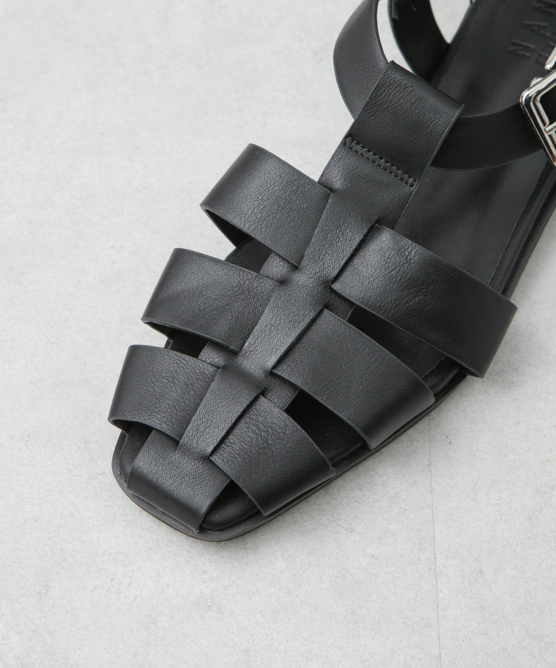 nano･universe「スクエアトゥグルカサンダル」|ビジネス・ドレスシューズ|