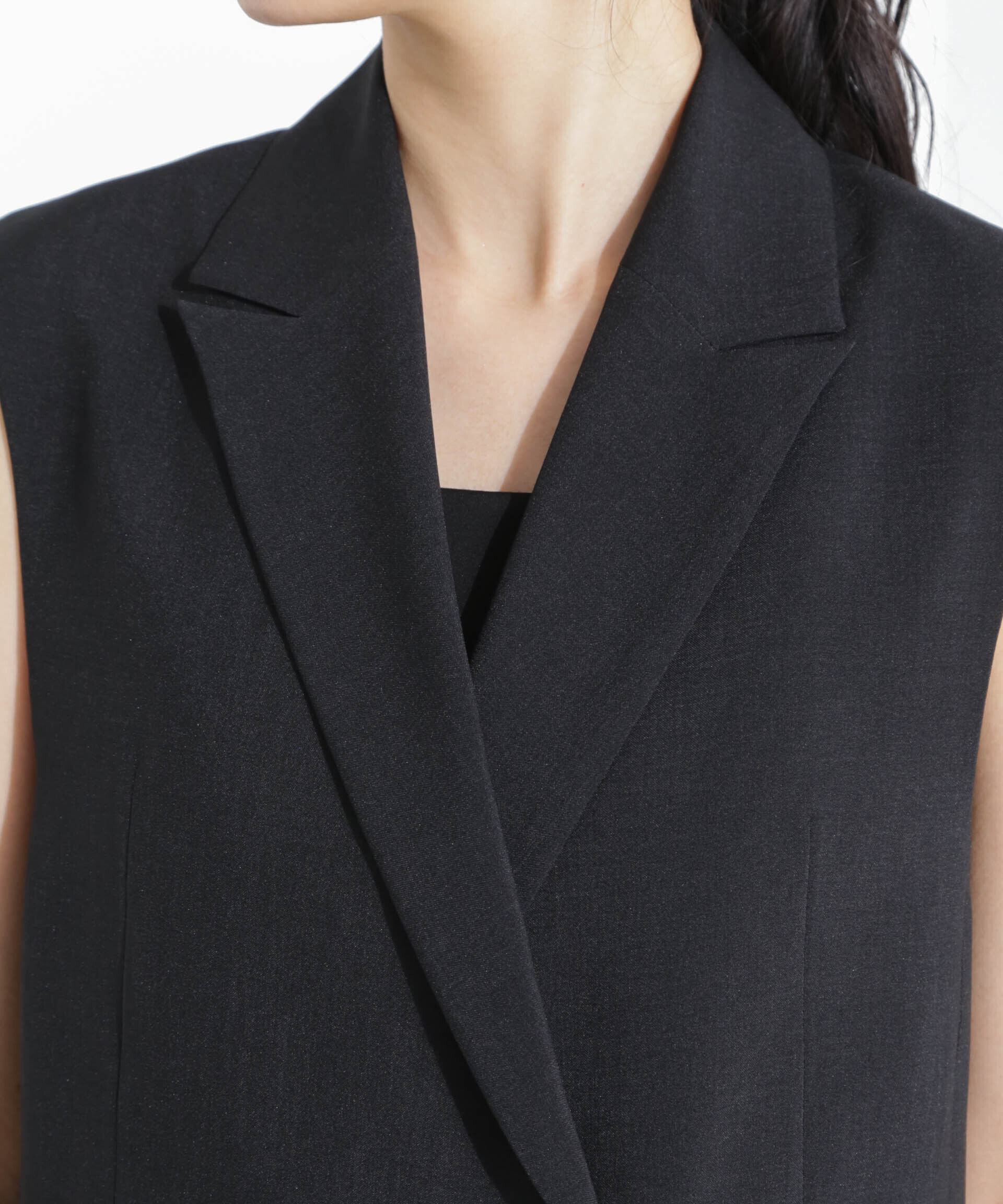 nano･universe「メランジドライ テーラードダブルジレ(セットアップ可)」|テーラードジャケット|