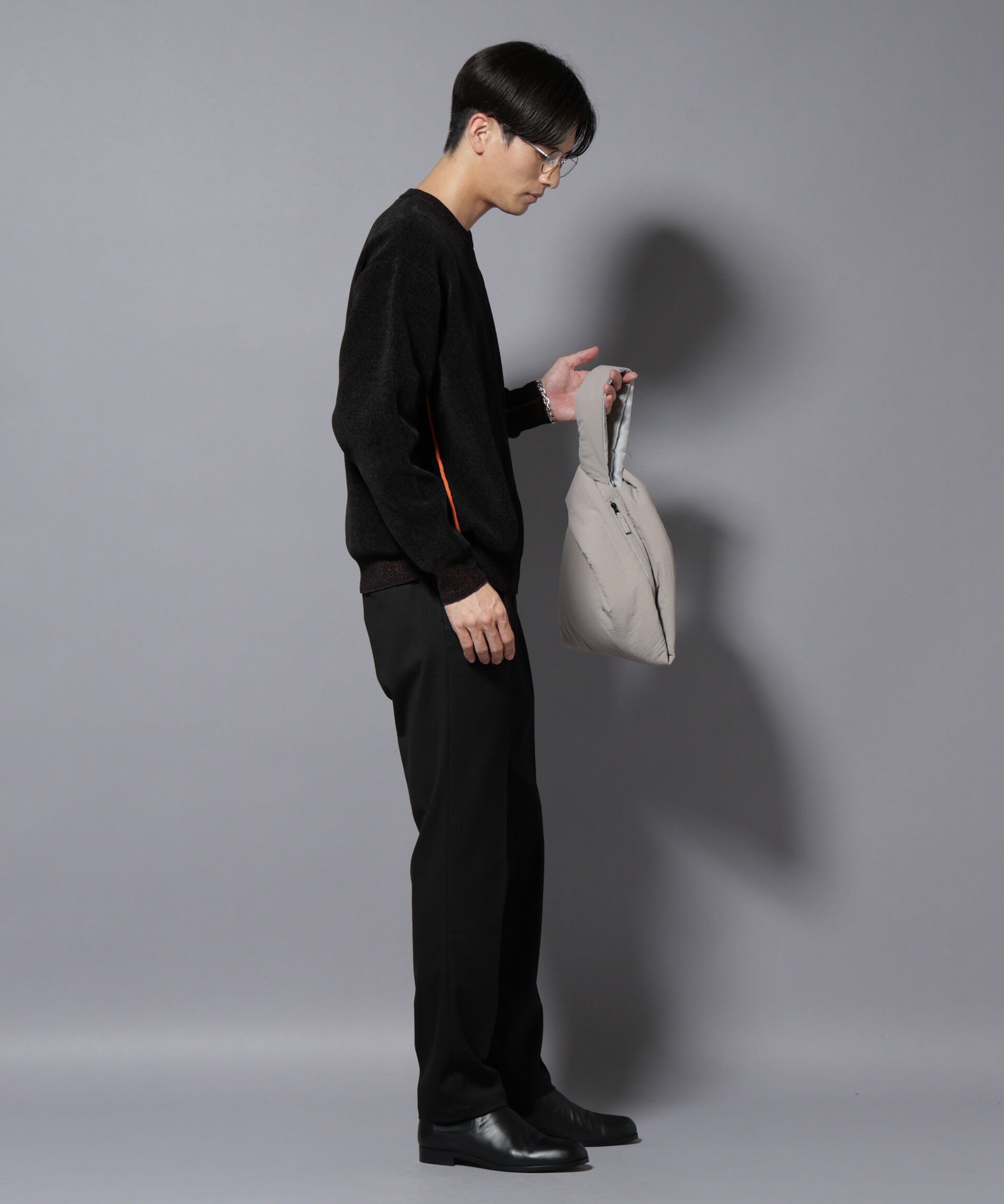 nano･universe「モールヤーンダブルフェイスクルーネックニット」|ニット・セーター|