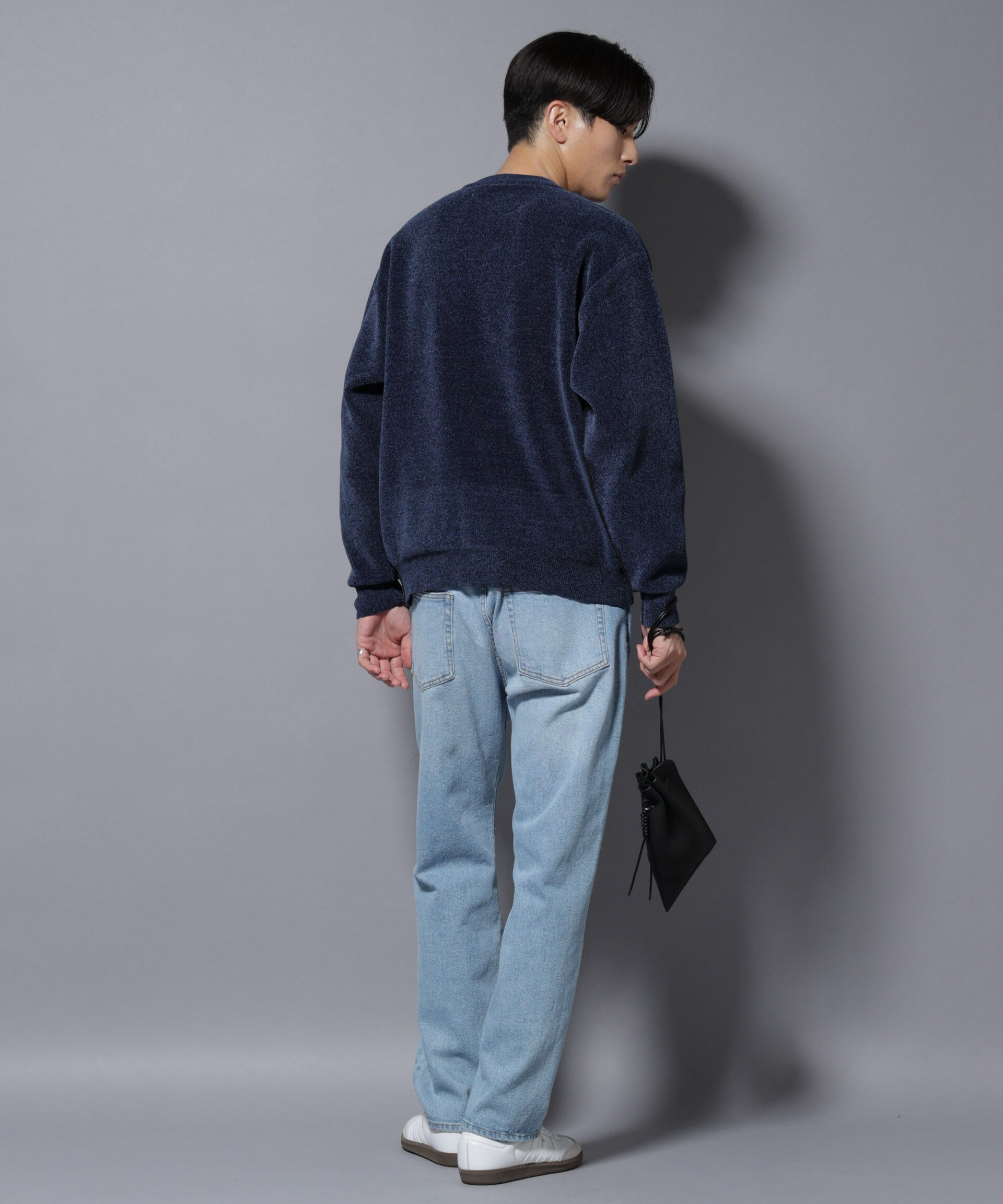 nano･universe「モールヤーンダブルフェイスクルーネックニット」|ニット・セーター|