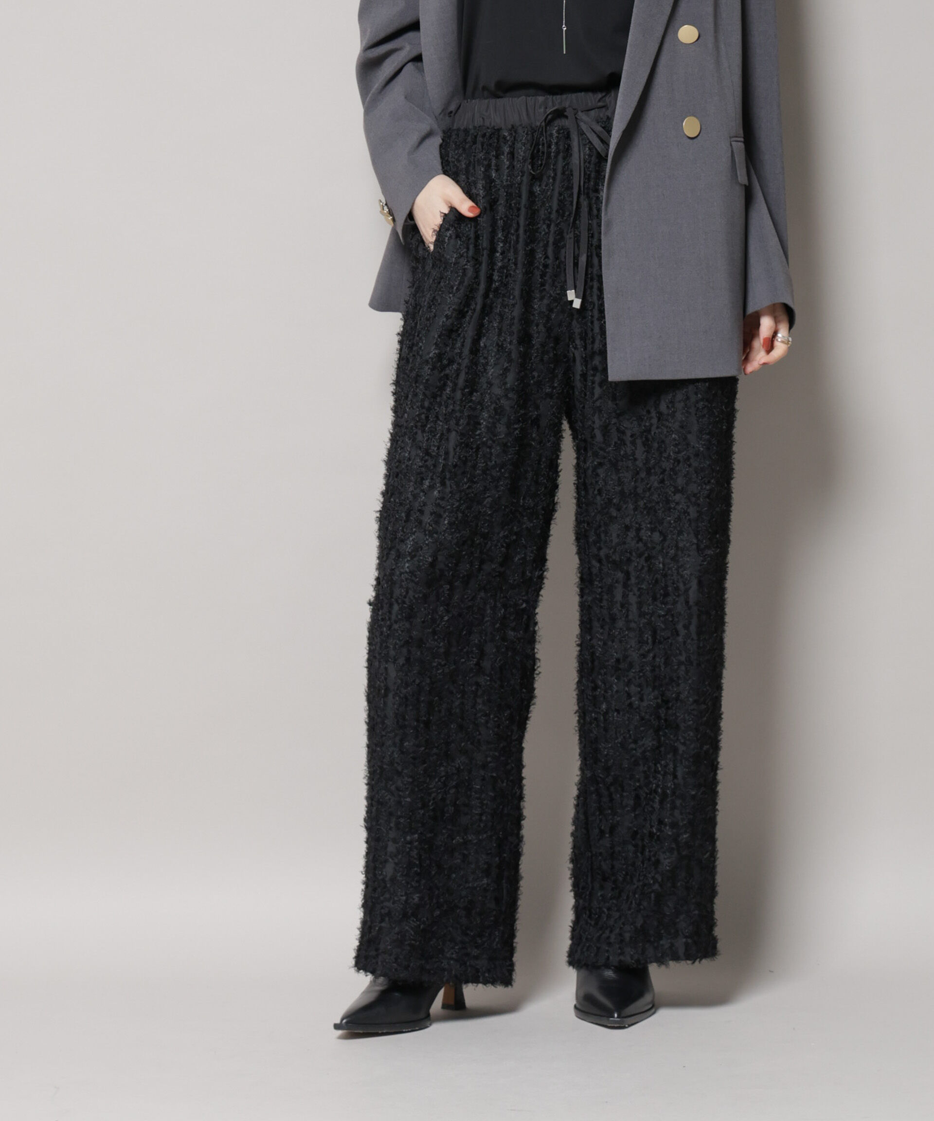 nano･universe「フリンジジャガードパンツ」|チノ|