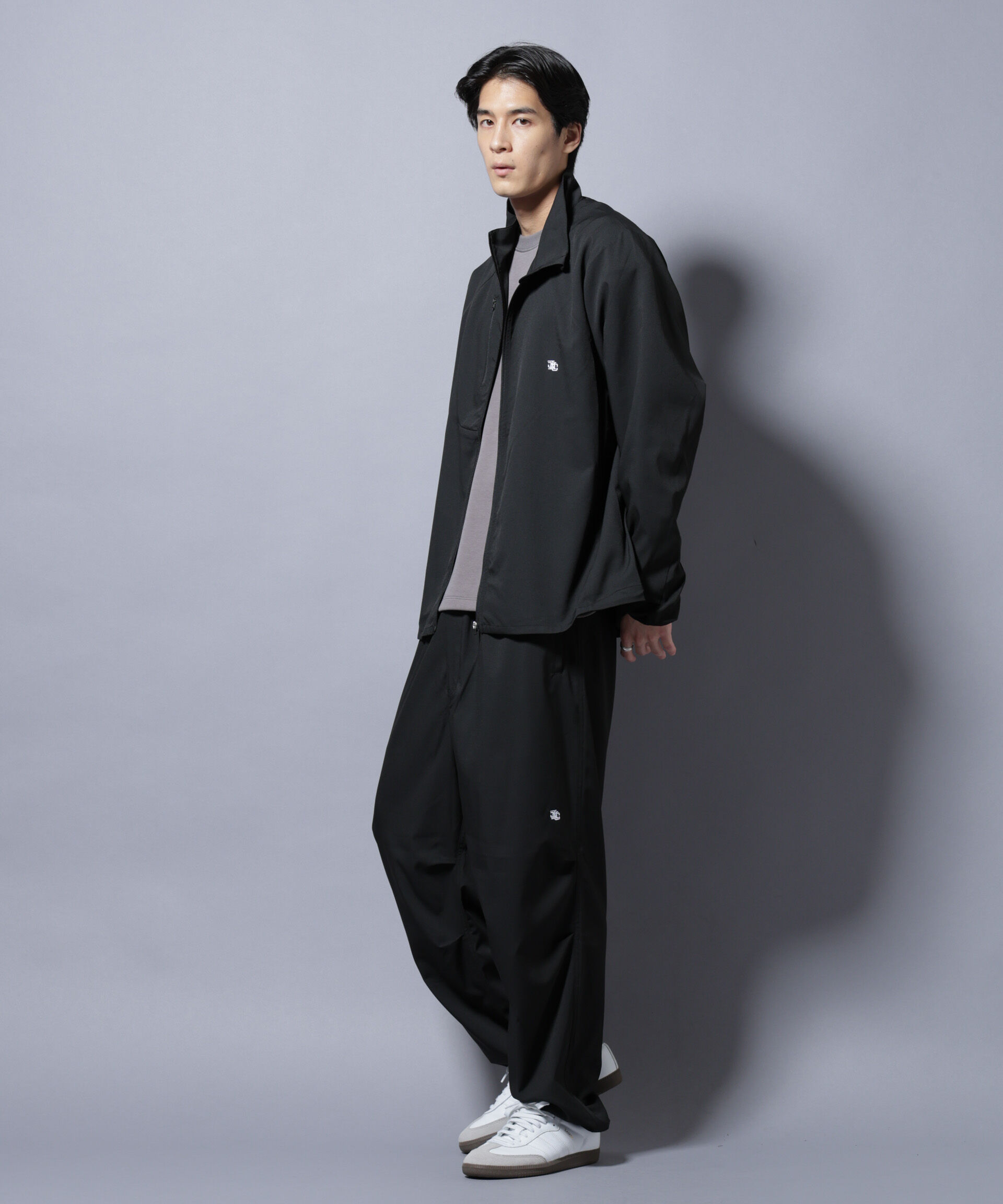 nano･universe「「NJ/CLUB」ワンポイントロゴトラックジャケット」|ブルゾン・スタジャン|