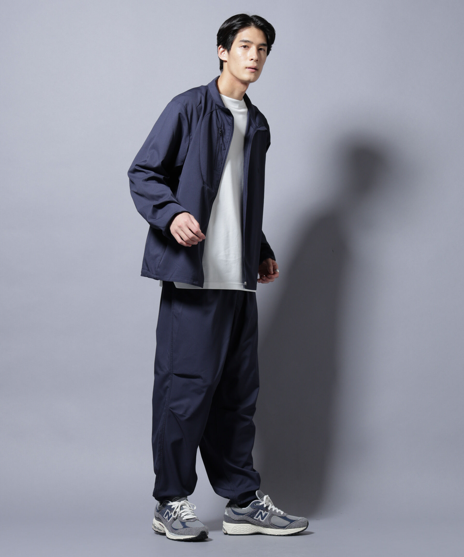 nano･universe「「NJ/CLUB」ワンポイントロゴトラックジャケット」|ブルゾン・スタジャン|