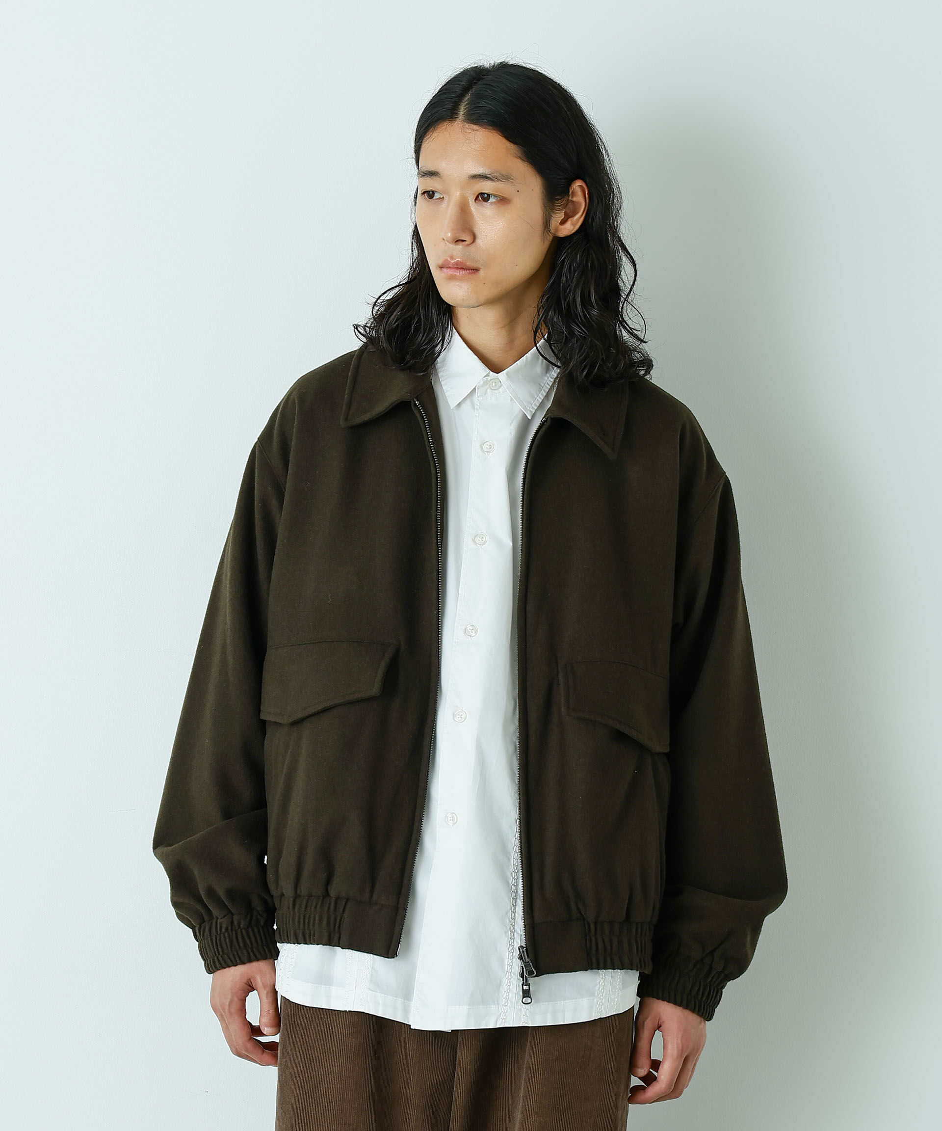 nano･universe「「HOTEL PALACE」ルーズシルエットスイングトップ」|ブルゾン・スタジャン|