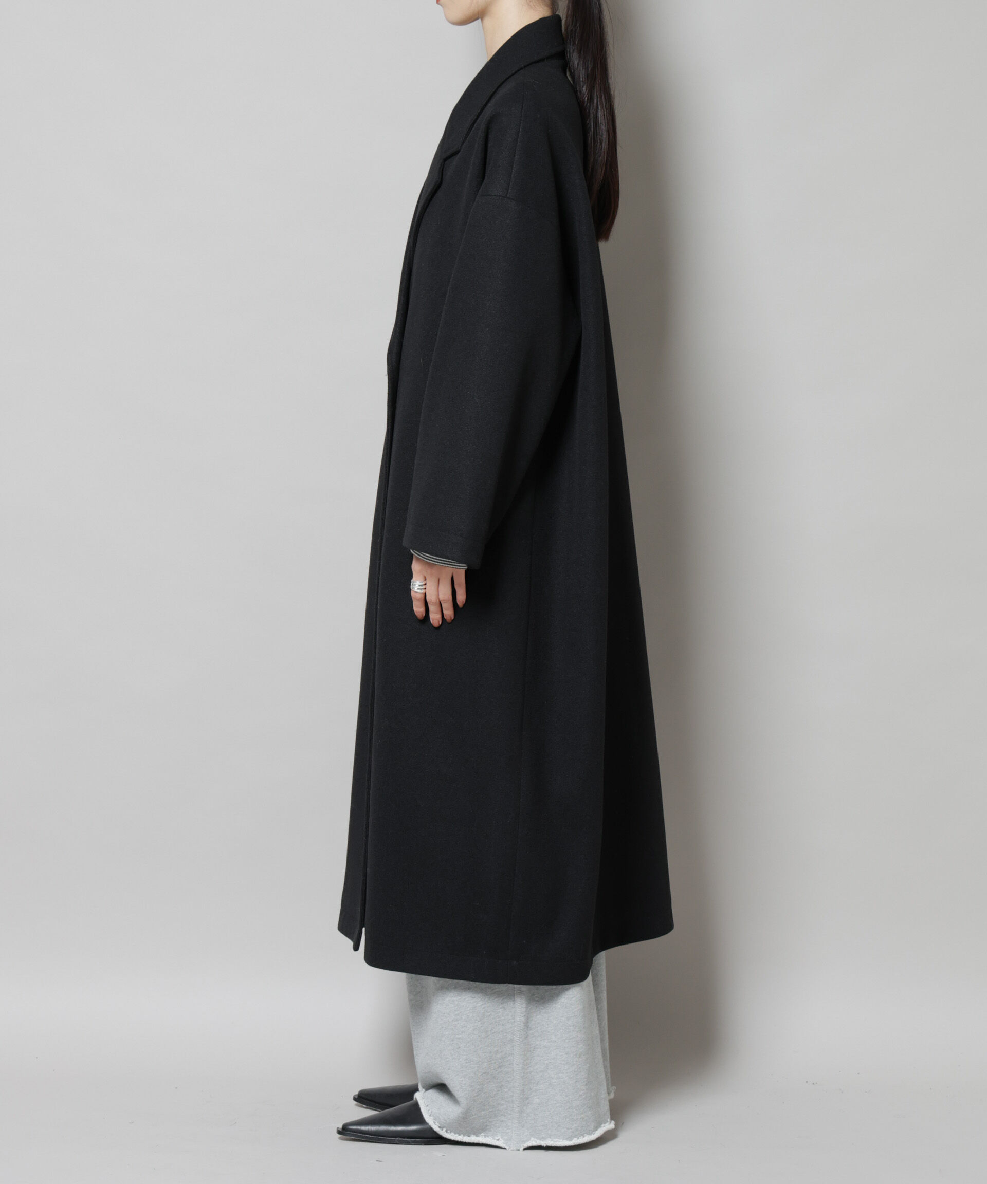 nano･universe「メルトンジャージーチェスターロングコート」|その他|