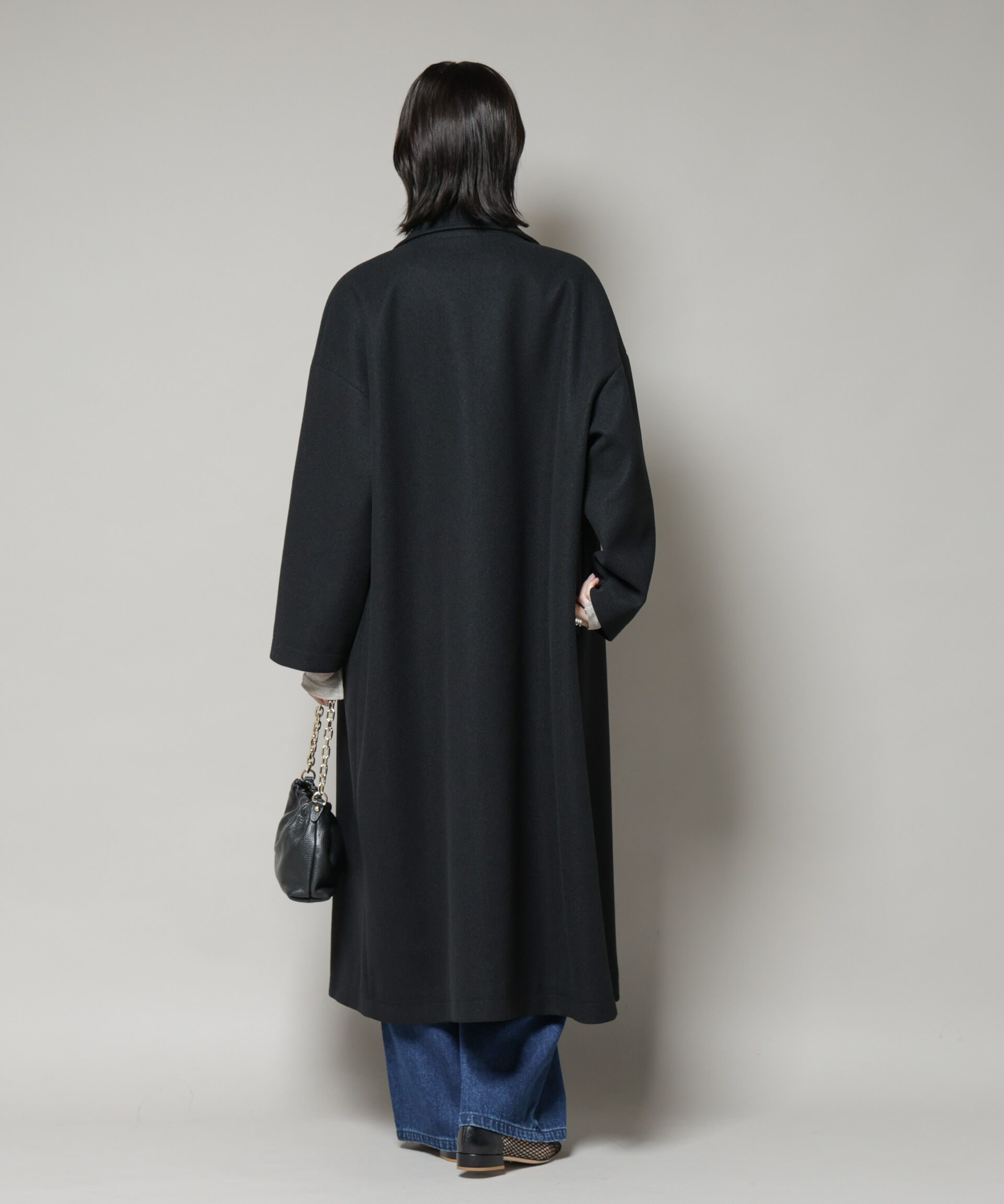 nano･universe「メルトンジャージーチェスターロングコート」|その他|