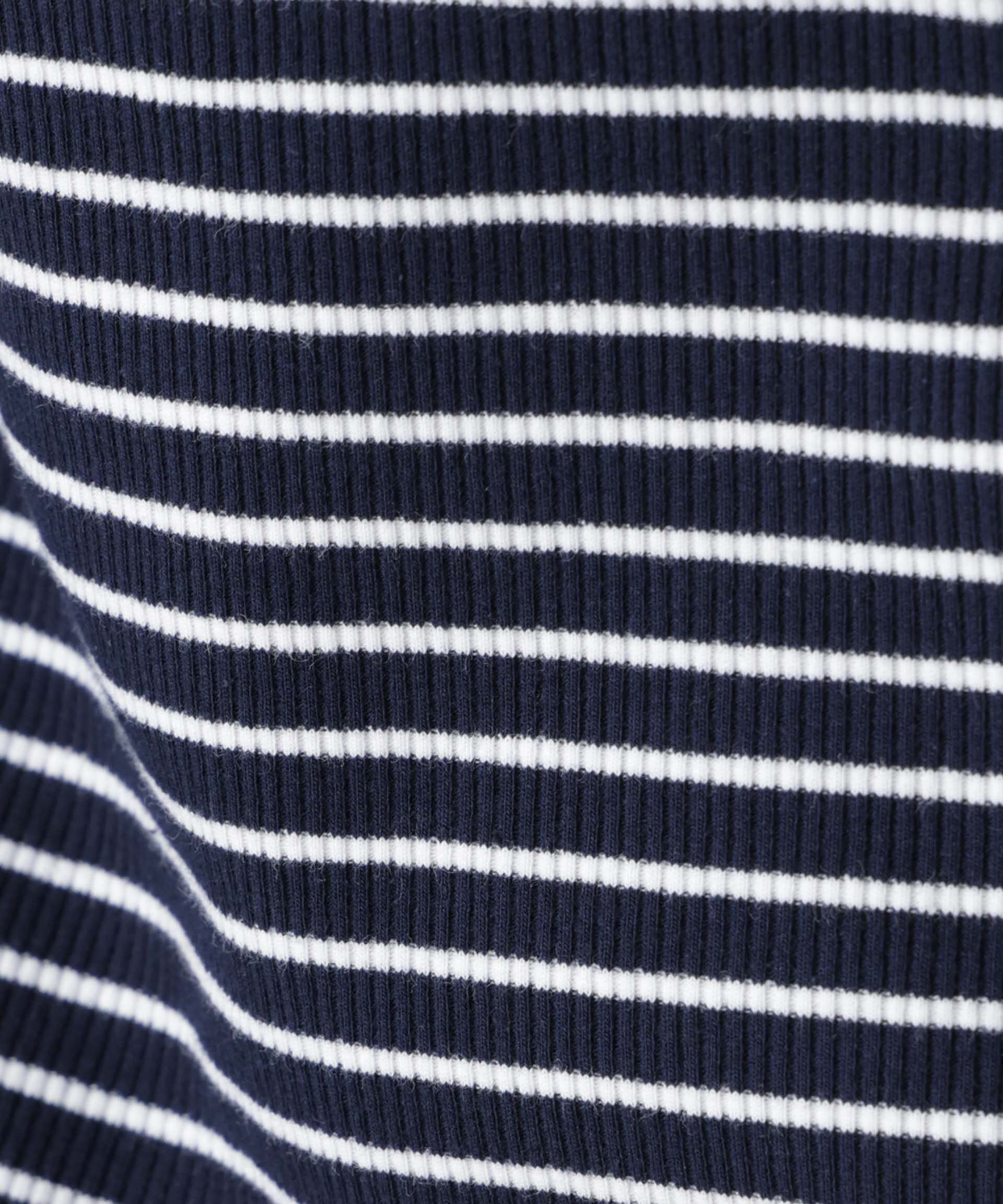 nano･universe「前後2wayスパンテレコカットボーダークルーカーディガン」|Tシャツ・カットソー|