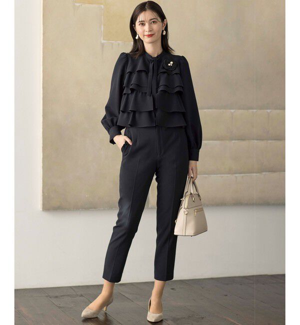 組曲「【KUMIKYOKU NAVY】コンフォータブルドレープフリル テーパードパンツ」|その他|