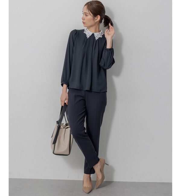 組曲「【KUMIKYOKU NAVY】コンフォータブルドレープフリル テーパードパンツ」|その他|