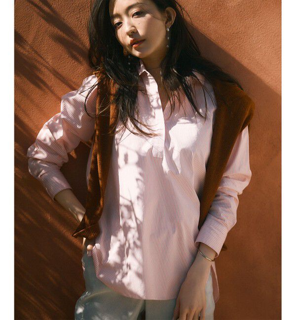 23区「【Oggi4月号掲載/洗える】CANCLINI スキッパー シャツ」|シャツ・ブラウス|