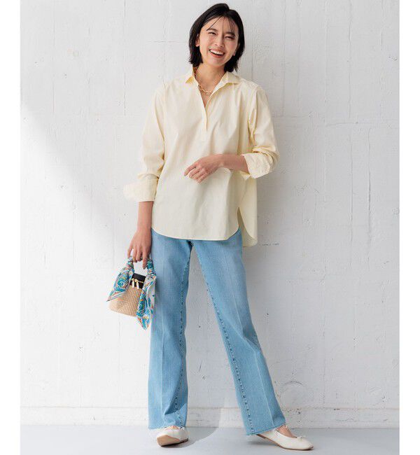 23区「【Oggi4月号掲載/洗える】CANCLINI スキッパー シャツ」|シャツ・ブラウス|