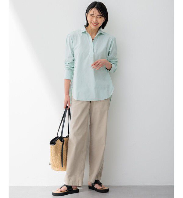 23区「【Oggi4月号掲載/洗える】CANCLINI スキッパー シャツ」|シャツ・ブラウス|