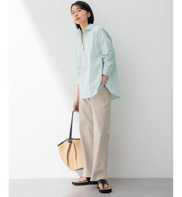 23区「【Oggi4月号掲載/洗える】CANCLINI スキッパー シャツ」|シャツ・ブラウス|