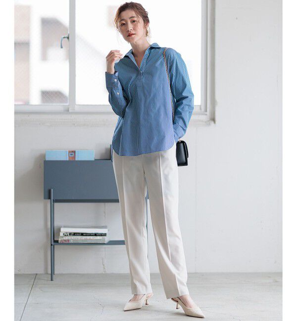 23区「【Oggi4月号掲載/洗える】CANCLINI スキッパー シャツ」|シャツ・ブラウス|