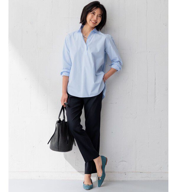 23区「【Oggi4月号掲載/洗える】CANCLINI スキッパー シャツ」|シャツ・ブラウス|