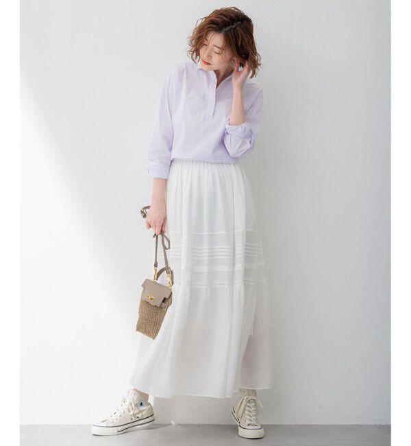 23区「【Oggi4月号掲載/洗える】CANCLINI スキッパー シャツ」|シャツ・ブラウス|