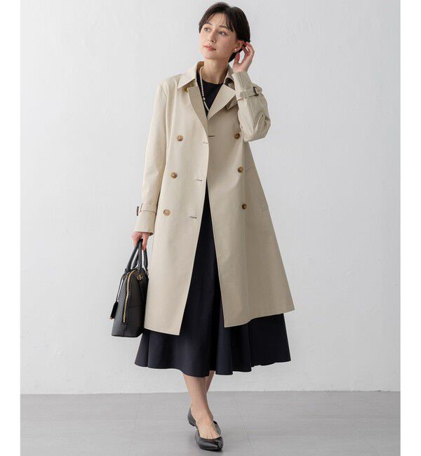 23区「エアータンブラー TCギャバジン ロング トレンチコート」|トレンチコート|