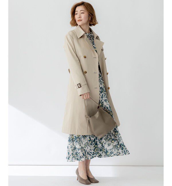 23区「エアータンブラー TCギャバジン ロング トレンチコート」|トレンチコート|