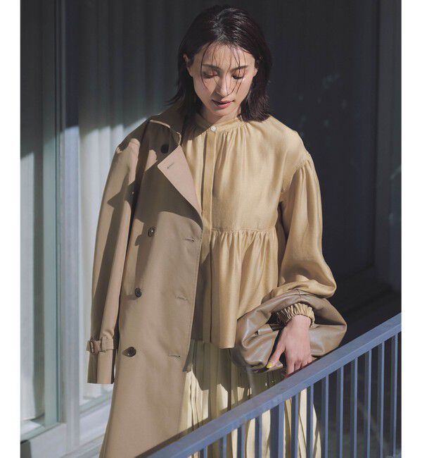 23区「エアータンブラー TCギャバジン ロング トレンチコート」|トレンチコート|