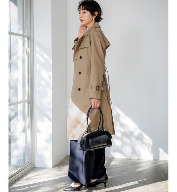 23区「エアータンブラー TCギャバジン ロング トレンチコート」|トレンチコート|
