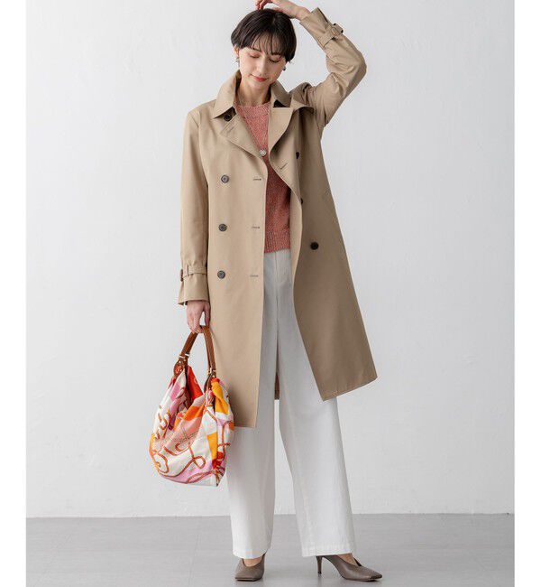 23区「エアータンブラー TCギャバジン ロング トレンチコート」|トレンチコート|