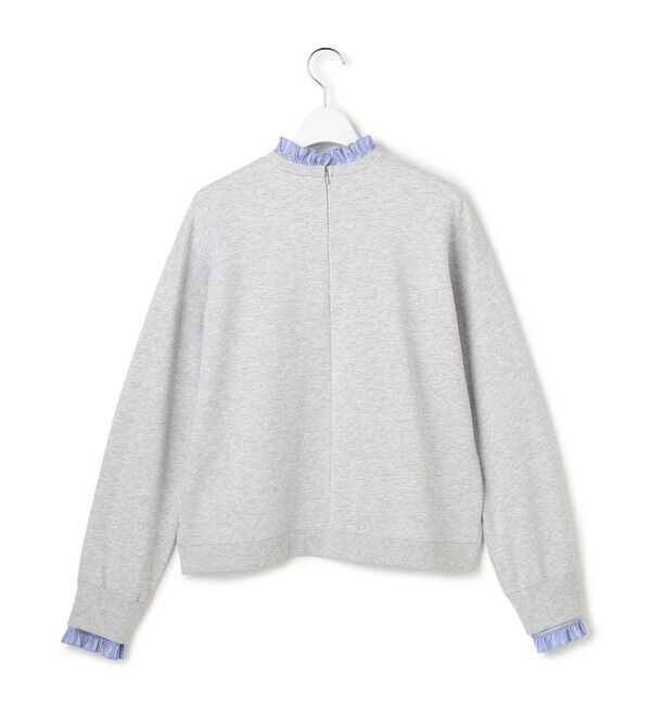 23区「【WEB＆一部店舗限定】クリアコットンテリー ストライプフリル スウェット」|スウェット・ジャージ|