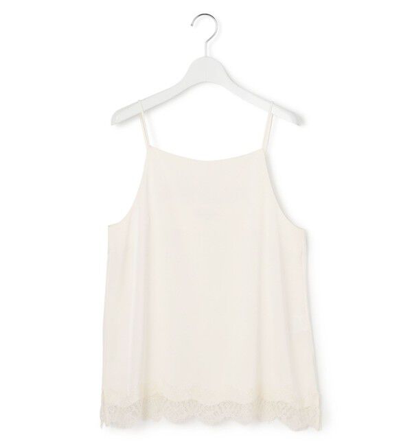 23区「サテンレースキャミソール」|キャミソール|