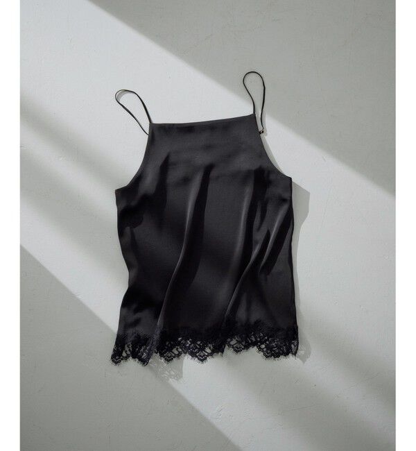 23区「サテンレースキャミソール」|キャミソール|