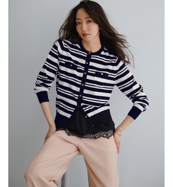 23区「サテンレースキャミソール」|キャミソール|