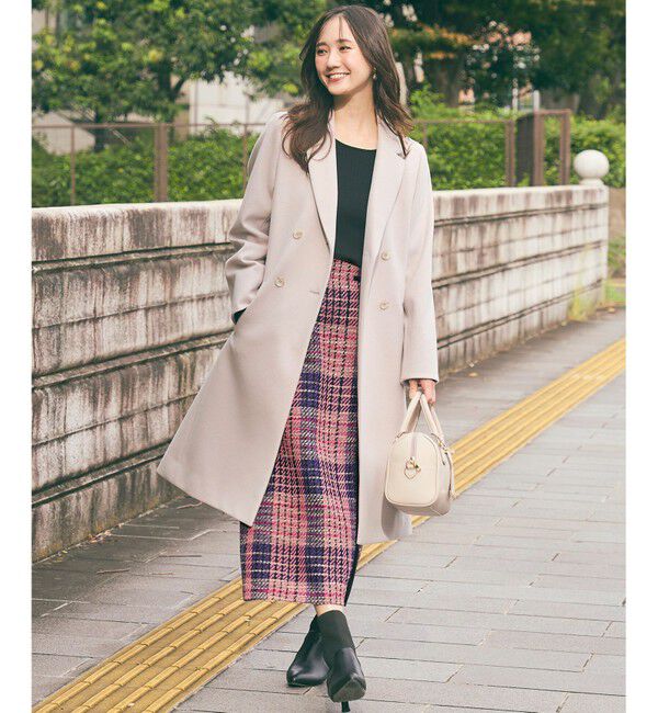 ANY SIS「【ウールブレンドシリーズ】ベースネックリブコンビ ニット」|ニット・セーター|