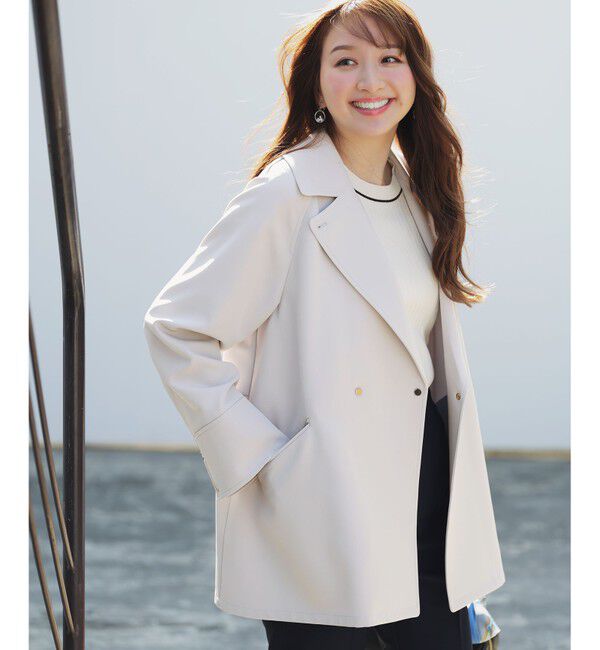 ANY SIS「【2WAY】エレカジストレッチミドルトレンチ コート」|トレンチコート|