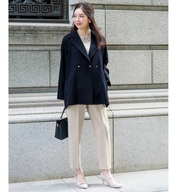 ANY SIS「【2WAY】エレカジストレッチミドルトレンチ コート」|トレンチコート|