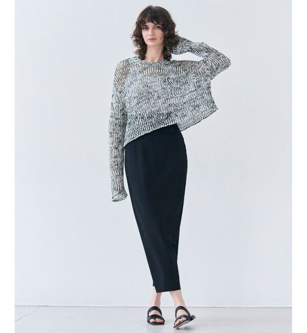 BEIGE,「【洗える】LAURA / Iラインリブスカート」|スカート|