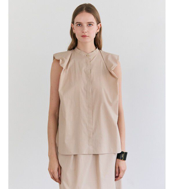 BEIGE,「MALLOW / コットンタック バルーンスリーブブラウス」|シャツ・ブラウス|Beige