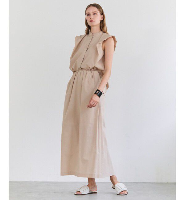 BEIGE,「MALLOW / コットンタック バルーンスリーブブラウス」|シャツ・ブラウス|